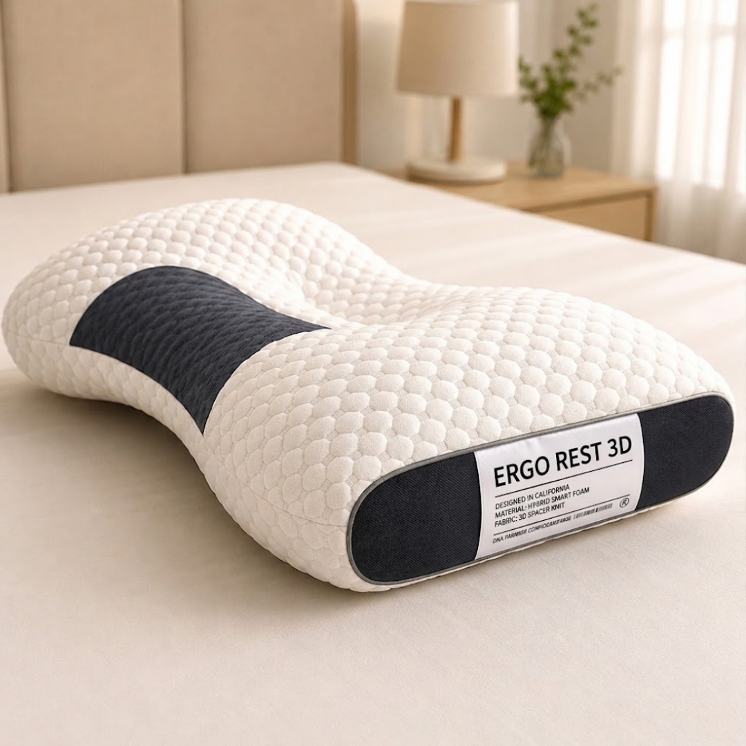 ErgoRest 3D™ | Almohada Ortopédica Cervical