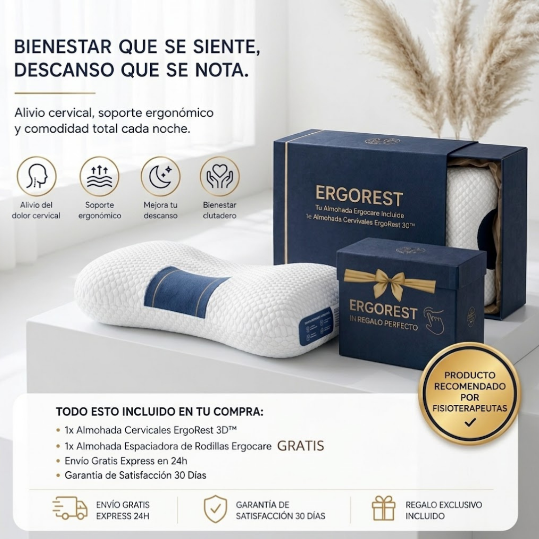 ErgoRest 3D™ | Almohada Ortopédica Cervical